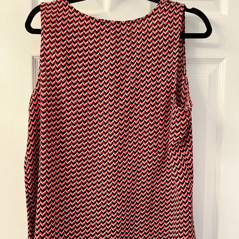 Halogen Sleeveless Top Geometric Pattern - image 3